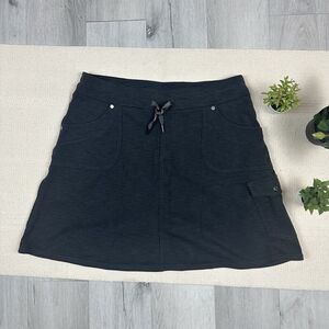 KUHL Skort Women Medium Gray Mova Drawstring Mini Skort Skirt Outdoors